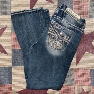 Rock Revival Women's Dark Blue Boot Cut Jeans